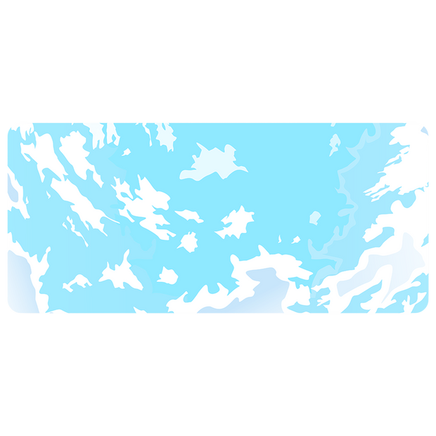 BLUE CLOUDS - XXL Gaming Mauspad